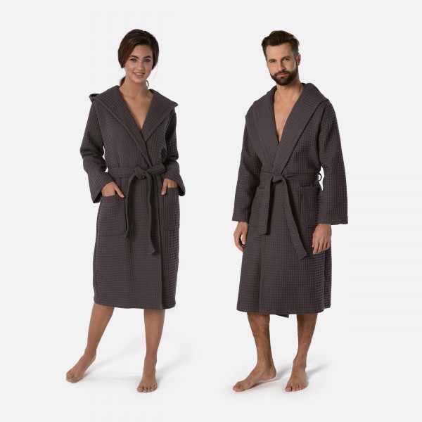 möve Piquée hooded bathrobe S. M