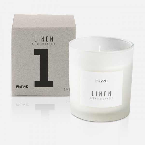 möve Essentials scented candle, linen